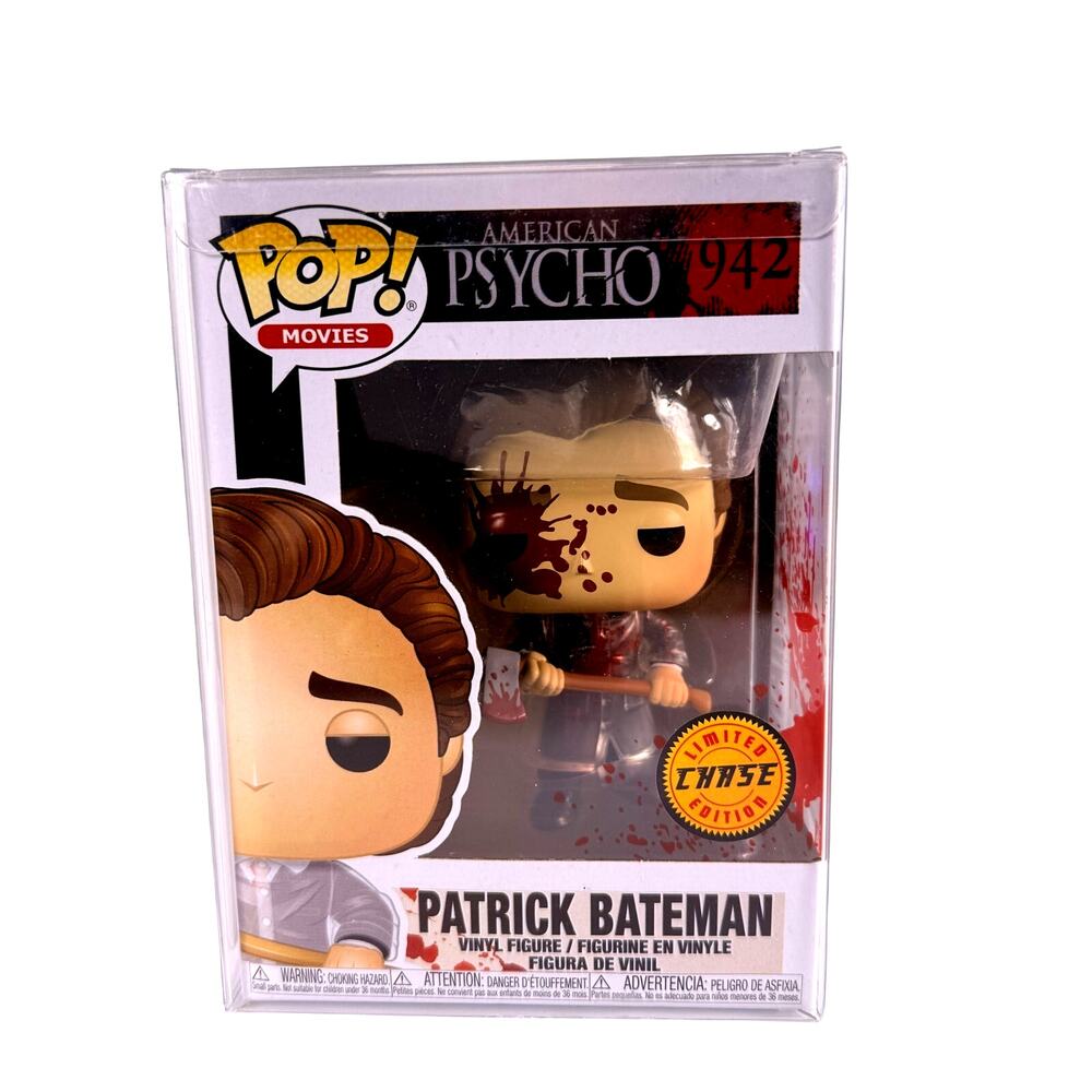 Funko Pop Patrick Bateman Chase 942 American Psycho Vinyl Figure NIB Protector